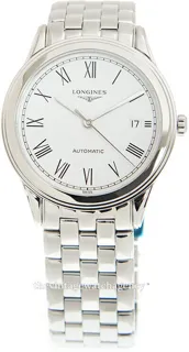 Longines Flagship L49744116 38.5mm Stainless steel White