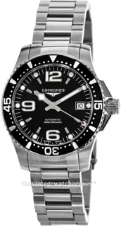 Longines HydroConquest L3.741.4.56.6 39mm Stainless steel Black