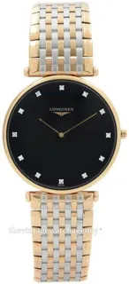 Longines La Grande Classique L4.766.1.57.7 37mm Brushed/polished rose gold colored steel Black