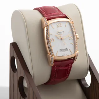 Parmigiani Fleurier Kalparisma PFC123-1020700-HC2421 31mm 18kt Rose Gold$Diamond Bezel White