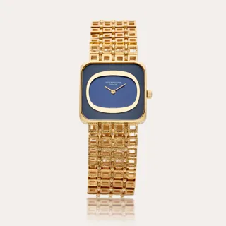 Patek Philippe 4183 1 31mm 18k yellow gold Blue