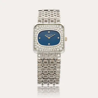 Patek Philippe 4244/2 25mm 18k white gold Blue