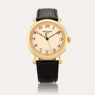 Patek Philippe Calatrava 5053J-001 35.5mm 18k yellow gold Silver