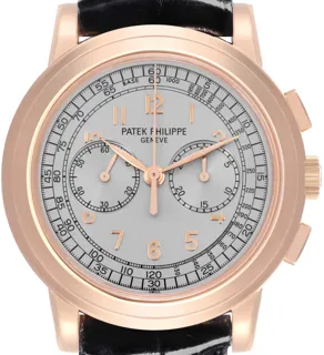 Patek Philippe Complications Chronograph 5070R 42mm Rose gold Silver