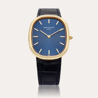 Patek Philippe Golden Ellipse 3738/100J-012 36mm Yellow gold Blue