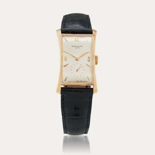 Patek Philippe Hour Glass 1593 42mm 18k rose gold Silver