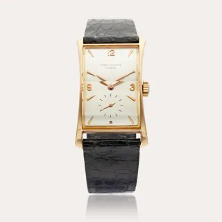 Patek Philippe Hour Glass 1593 21mm 18K pink gold Silver