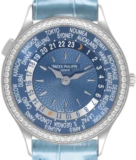 Patek Philippe World Time 7130G-016 White gold Blue