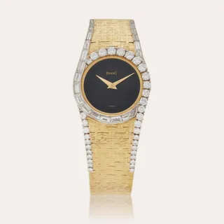 Piaget 9188A6 26.5mm 18k yellow gold Black