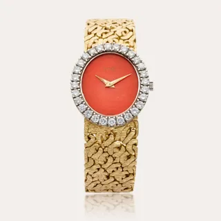 Piaget 9814 N66 27.5mm 18k white gold and 18k yellow gold Orange