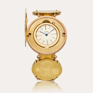 Piaget Coin 38mm 18k yellow gold Silver