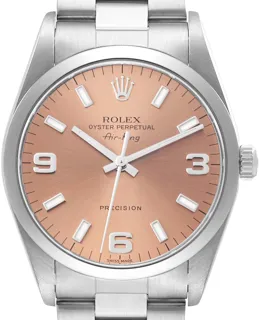 Rolex Air King 14000 34mm Stainless steel Salmon