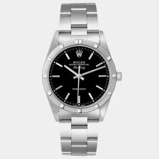 Rolex Air King 14010 34mm Stainless steel Black