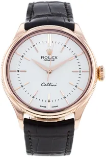 Rolex Cellini 50505 39mm Rose gold White