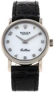 Rolex Cellini 6110/9 32mm White gold White