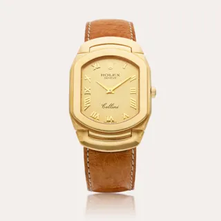 Rolex Cellini 6633 42mm 18k yellow gold Champagne