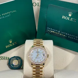 Rolex Datejust 31 278288RBR 31mm Yellow gold White