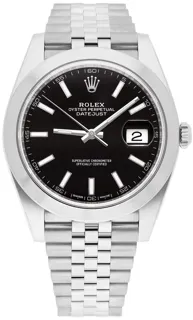 Rolex Datejust 126300-0012 Stainless steel Black