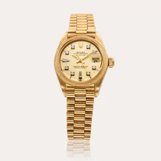 Rolex Datejust 6917 26mm 18k yellow gold Champagne