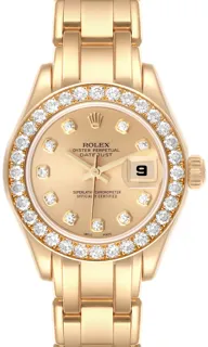 Rolex Pearlmaster 80298 29mm Yellow gold Champagne