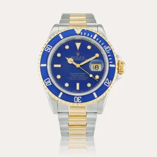 Rolex Submariner 16613 Stainless steel and 18k yellow gold Blue