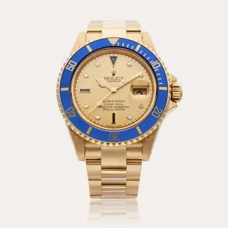 Rolex Submariner 16618 Yellow gold Champagne