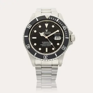 Rolex Submariner 16800 40mm Stainless steel Black