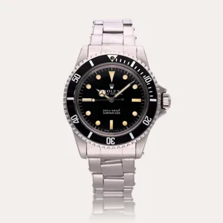 Rolex Submariner 5513 40mm Stainless steel Black