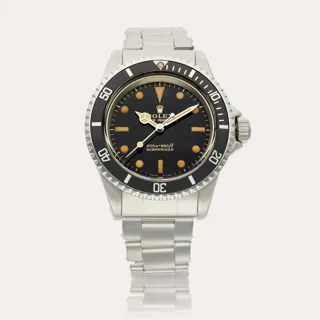 Rolex Submariner 5513 40mm Stainless steel Black