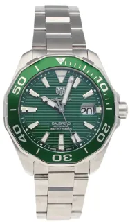 TAG Heuer Aquaracer WAY201S 43mm Stainless steel Green