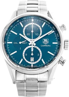 TAG Heuer Carrera Calibre 1887 CAR2115.BA0724 41mm Stainless steel Blue