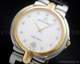 Universal Genève Golden Shadow Yellow gold and Stainless steel White