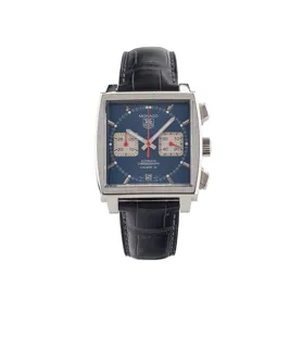 TAG Heuer Monaco CAW2111-0 39mm Stainless steel Blue and Silver