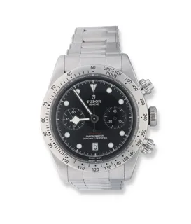 Tudor Black Bay Chronograph 79350 41mm Stainless steel Black