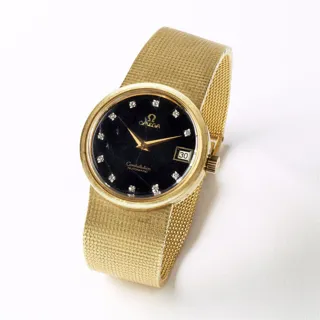 Omega Constellation 18k yellow gold Black