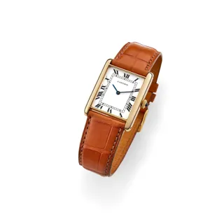 Cartier Tank Louis 17002 18k yellow gold White