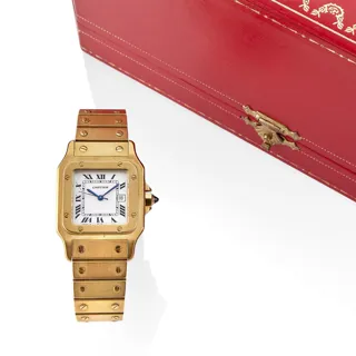 Cartier Santos 2960 18k yellow gold White