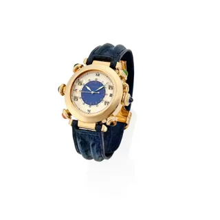 Cartier Pasha Golf 30010 18k yellow gold Blue and Silver