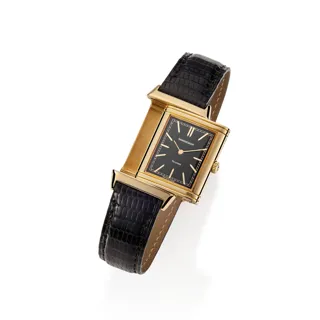 Jaeger-LeCoultre Reverso Classic 6184 12 18k yellow gold Black