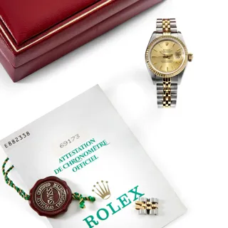 Rolex Lady-Datejust 69173 Stainless steel and 18k yellow gold Golden