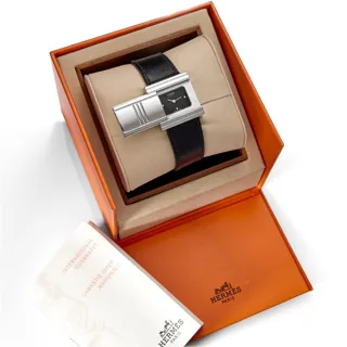 Hermès Glissade GL1.510 Stainless steel Black