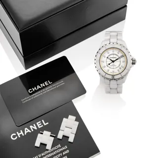 Chanel J12 H1629 Ceramic and Stainless steel Silver