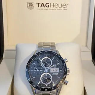 TAG Heuer Carrera CV201AG.BA0725 41mm Stainless steel Black