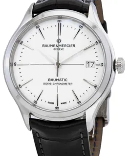 Baume & Mercier Clifton M0A10518 40mm Stainless steel White