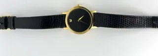 Movado Museum 556 268 25mm Stainless steel and Gold-plated Black