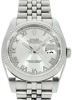 Rolex Datejust 36 116234 White gold and Stainless steel Silver