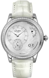 Glashütte PanoMatic Luna 1-90-12-01-12-02 39.5mm Stainless steel White$Mother of pearl