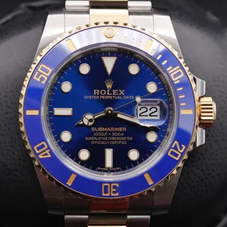 Rolex Submariner 116613LB-0005 Yellow gold and Stainless steel Blue