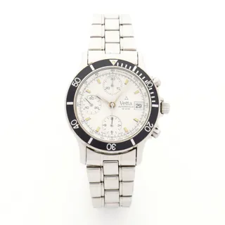 Vetta Chronograph 38mm Stainless steel White