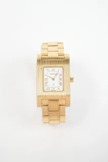 Boucheron Tank 125.001 22mm Yellow gold White